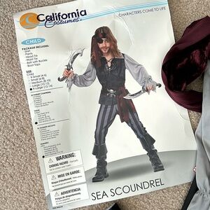 Kids XL pirate costume